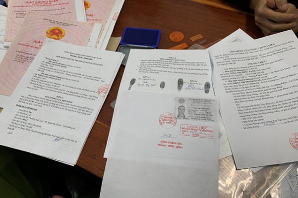 Hồ sơ công chứng điện tử