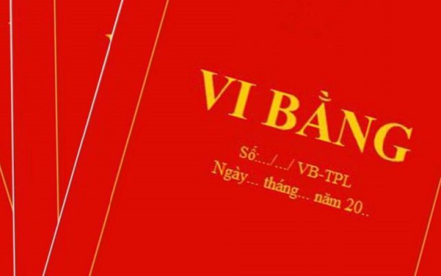 vi bằng công trình