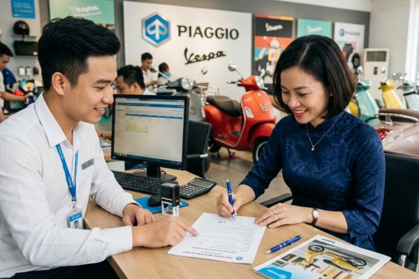 Hợp đồng mua bán xe Piaggio