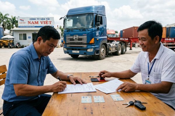 Hợp đồng mua bán xe đầu kéo kéo moóc