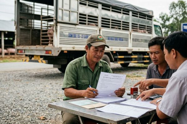 Quy định về mua bán xe chở gia súc