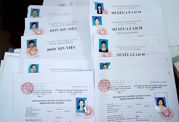 công chứng hồ sơ xin việc